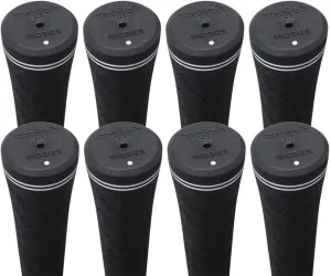 Tour Pro Soft Midsize Black Golf Grips and Grip Kit   Utility Hook Blade (8 grips, grip tape, clamp, grip removal hook blade, instructions)