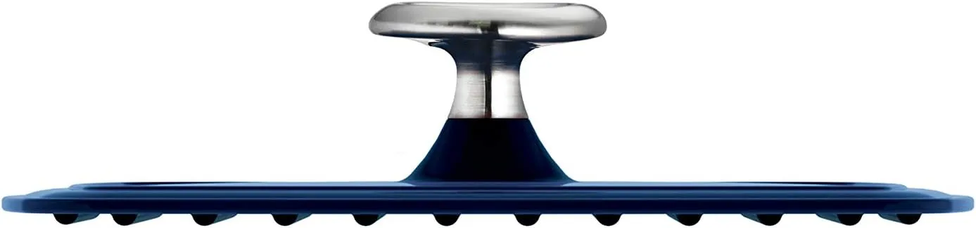 Tramontina Enameled Cast Iron Grill Pan with Press, 11-inch, Blue