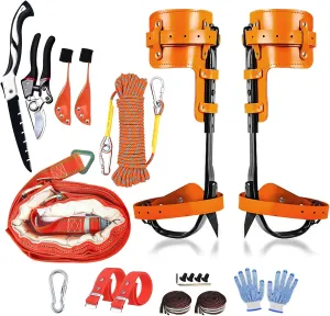 Tree Climbing Spikes,Tree Climbing Gear,Tree Climbing Kit Suitable for Climbing Trees, Picking Fruits,etc