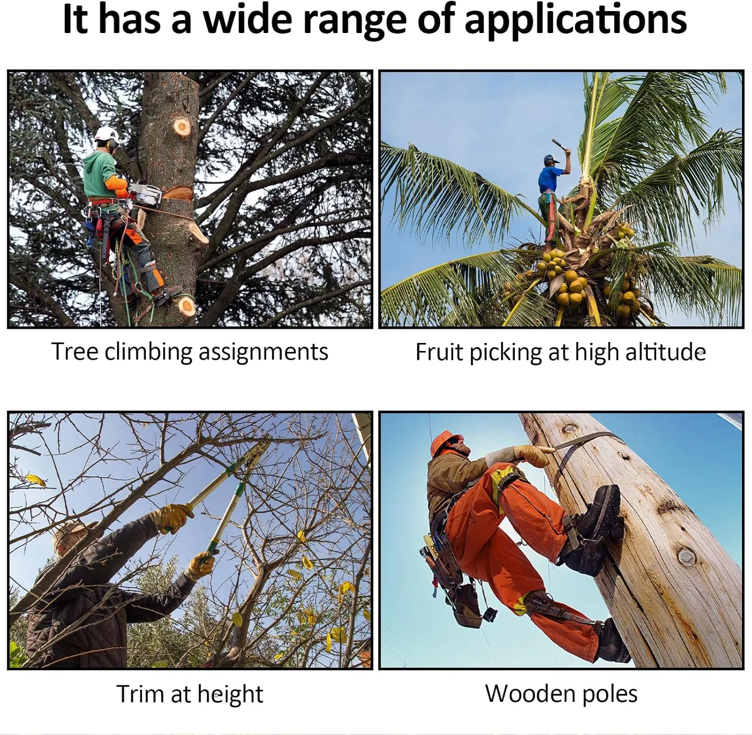 Tree Climbing Spikes,Tree Climbing Gear,Tree Climbing Kit Suitable for Climbing Trees, Picking Fruits,etc