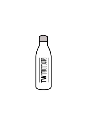 TW Tuition - WATER BOTTLE WHITE (IN-STOCK)