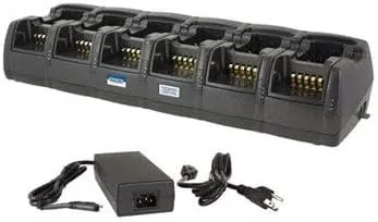 Twelve Bay Rapid Vehicle Charger for Kenwood KNB-49PL Rechargeable Two Way Radio - Dual Pod Design