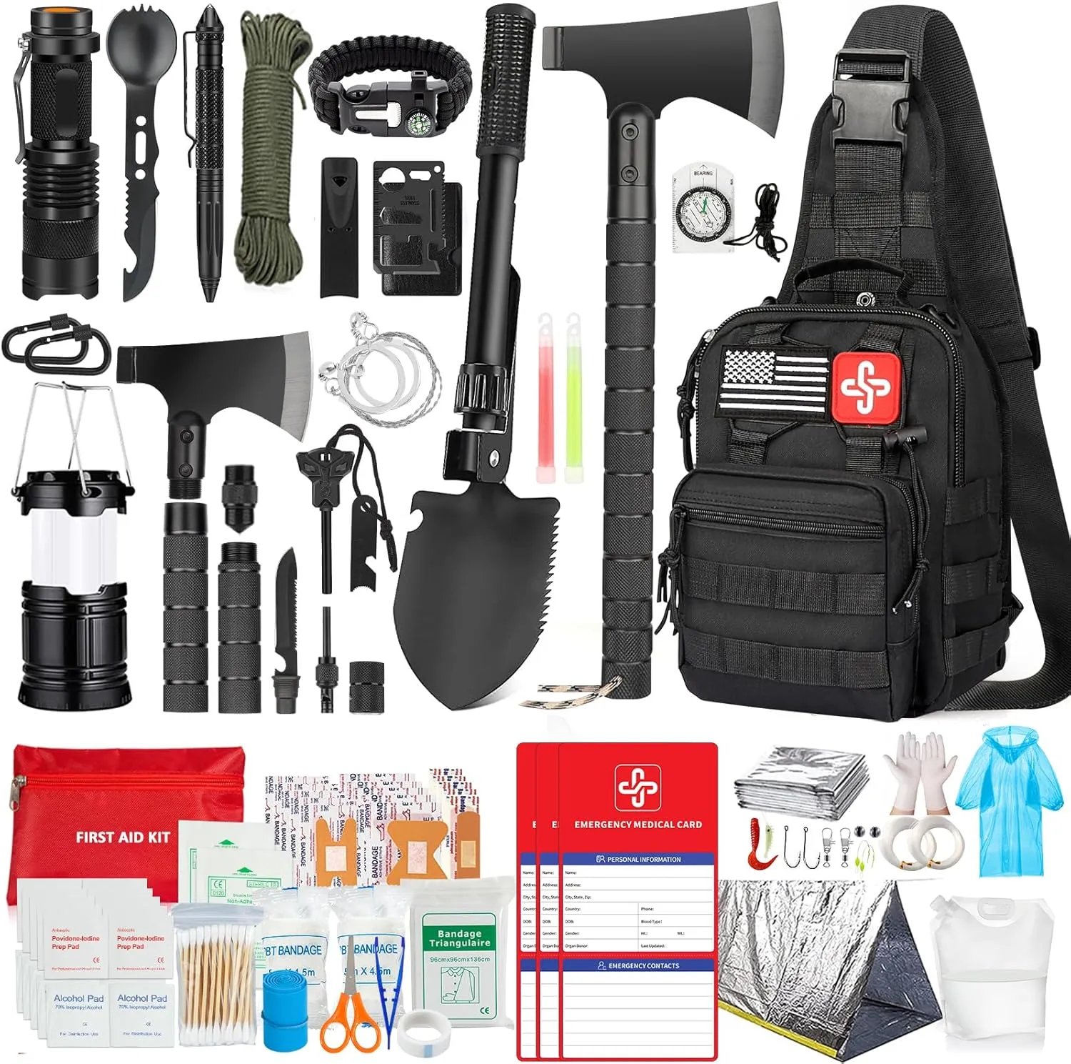 Ultimate 262Pcs Survival Gear Set - RIKOJUXI