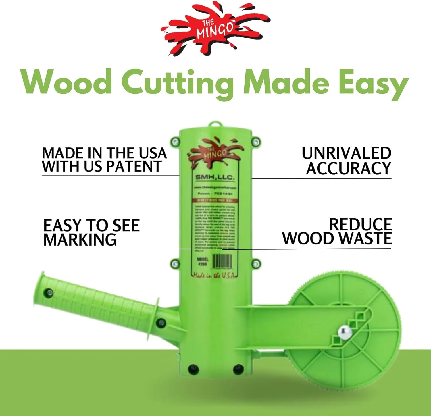 Ultimate Firewood Measuring Tool - Chainsaw Fire wood Marking Tool With Marking Wheels - Log Paint Marker -Measuring Accessory For Chainsaw - Logging Accessory (Mingo Marker With 16" Wheel)