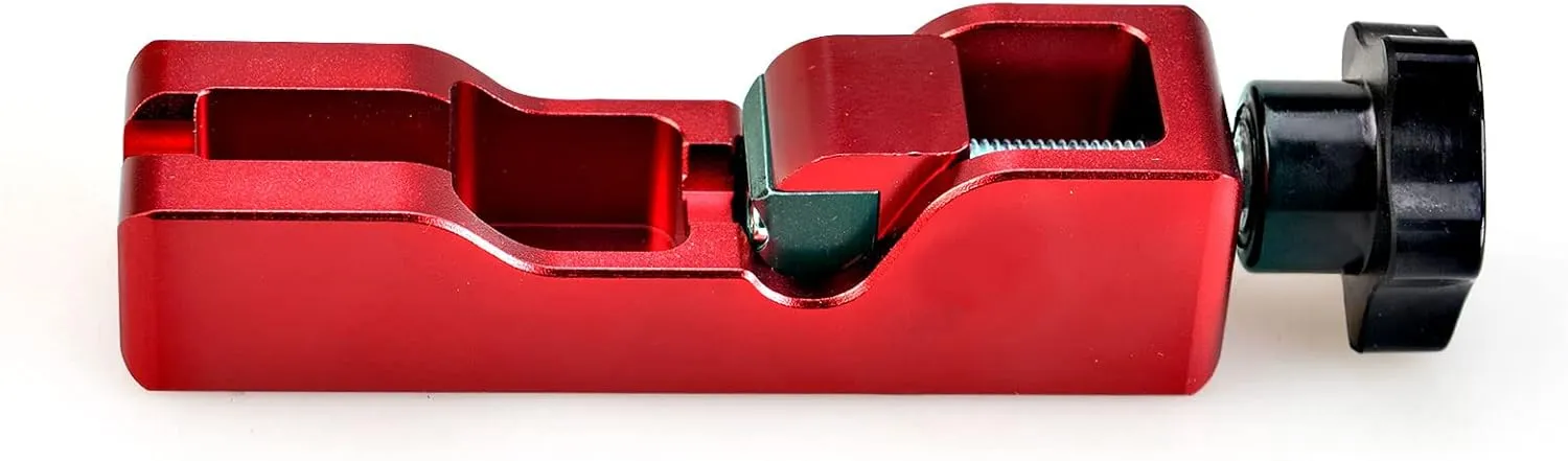 Universal Spark Plug Gap Tool Compatible with Most 10mm 12mm 14mm 16mm Spark Plugs Red - 1 Set with Feeler Gauge