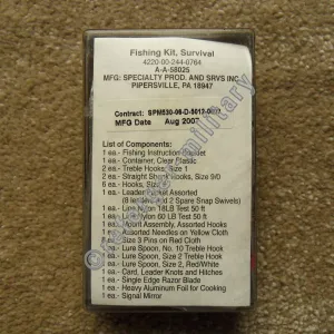 US Army Outdoor Survival Fishing Kit
