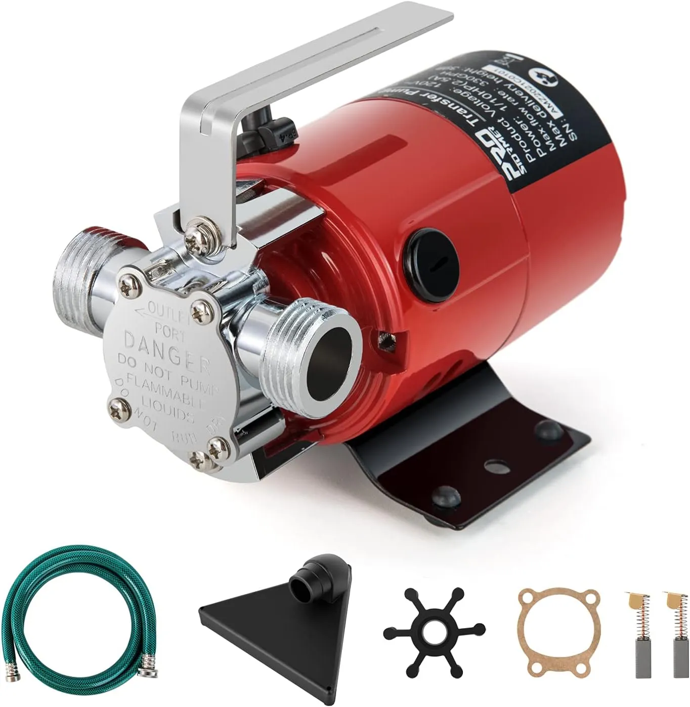 Utility Pump, Prostormer 1/10HP 120V Mini Portable Electric Water Transfer Pump 330GPH Plumbing Equipment with Water Hose Kit Great for Yard, Garden, Pool Draining