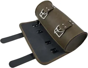 Vaguelly Motorcycle Bag Handlebar Stylish Pu Leather Waterproof Pouch for Rider Storage Tool Package