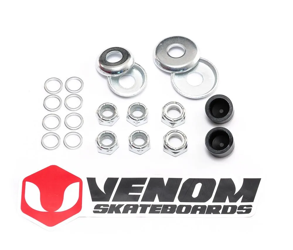 Venom Skateboards T Tool Red, Bearing Lubricant & Truck Rebuild Gift Pack