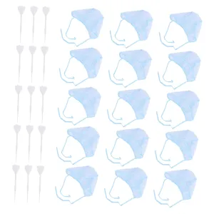 VICASKY 15 Sets Color Dyed Hat Highlight Caps Balayage Kit Reusable Highlighter Highlights Hair Dye Highlighting Coloring Dying Hair Tool Hair Highlight Cap Salon Device Blue