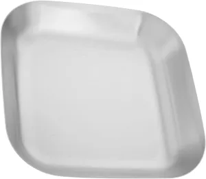 VICASKY Large Capacity Stainless Steel Plate: Bbq French Fries Fried Chicken Grilled Meat Plate Outdoor Camping Stainless Steel Serving Dish