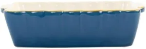 Vietri Bakers Blue Small Rectangular Baker, Artisan Oven Baking Dish, Stoneware Serving Pan/Bakeware