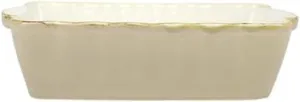 Vietri Bakers Cappuccino Small Rectangular Baker, Oven Baking Dish, Stoneware Serving Pan/Bakeware