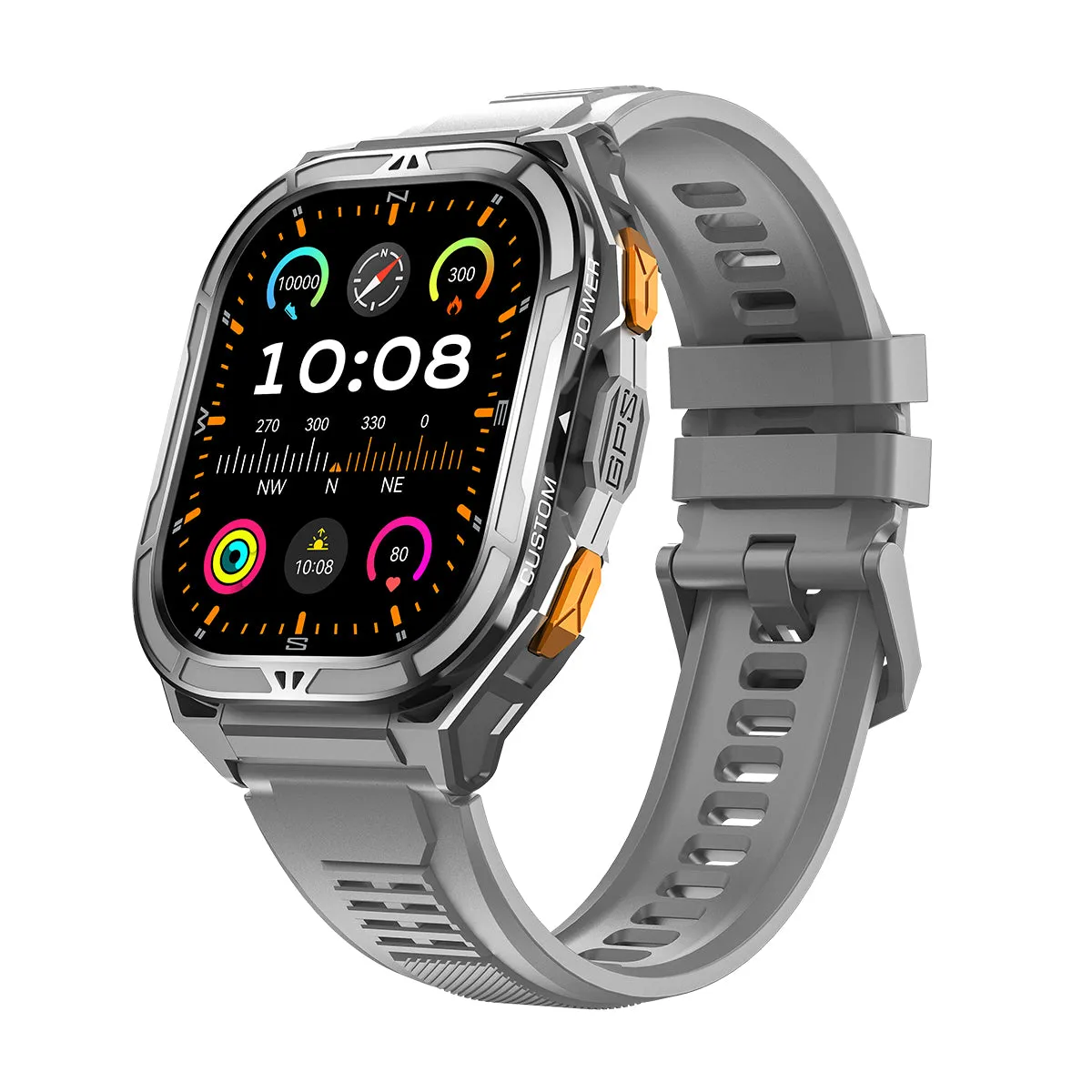 VWAR Apex GPS Smart Watch for Men 5ATM Deep Waterproof with GPS Compass Barometer Altimeter
