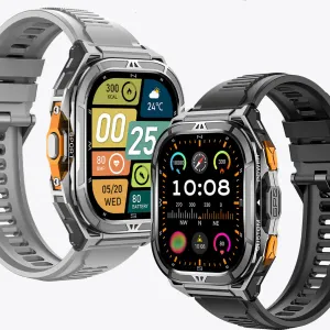 VWAR Apex GPS Smart Watch for Men 5ATM Deep Waterproof with GPS Compass Barometer Altimeter