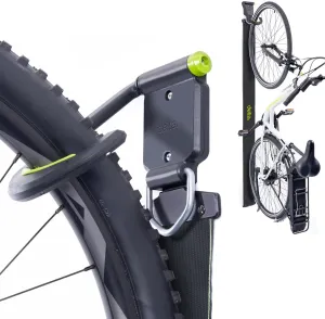 Wall Ride Bike Rack Wall Mount with Tire Wall Guard by Delta Cycle – Vertical Bike Mount Holds Up to 100 lbs – Fully Adjustable Vertical Hanger Hook Design Provides Easy Bicycle Storage Access
