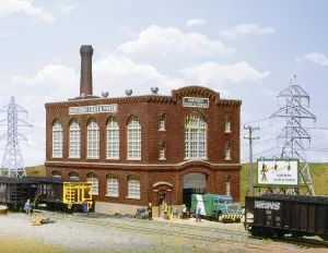 Walthers Cornerstone HO Scale Model Northern Light & Powerhouse Structure Kit, 8 (933-3021)
