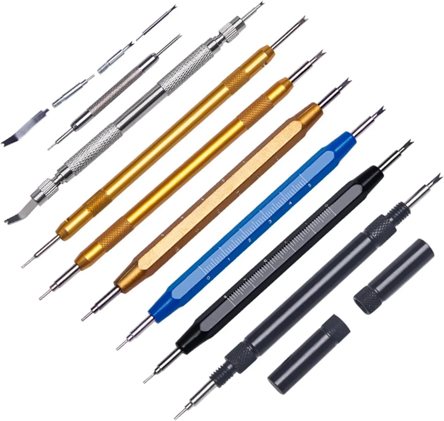 Watch Repair Tool Kit Watch Strap Spring Bar Removal Tool for Smart Watch Band Release Pins Bars Remove Tools Stick Tweezers 13Z (Color : G)