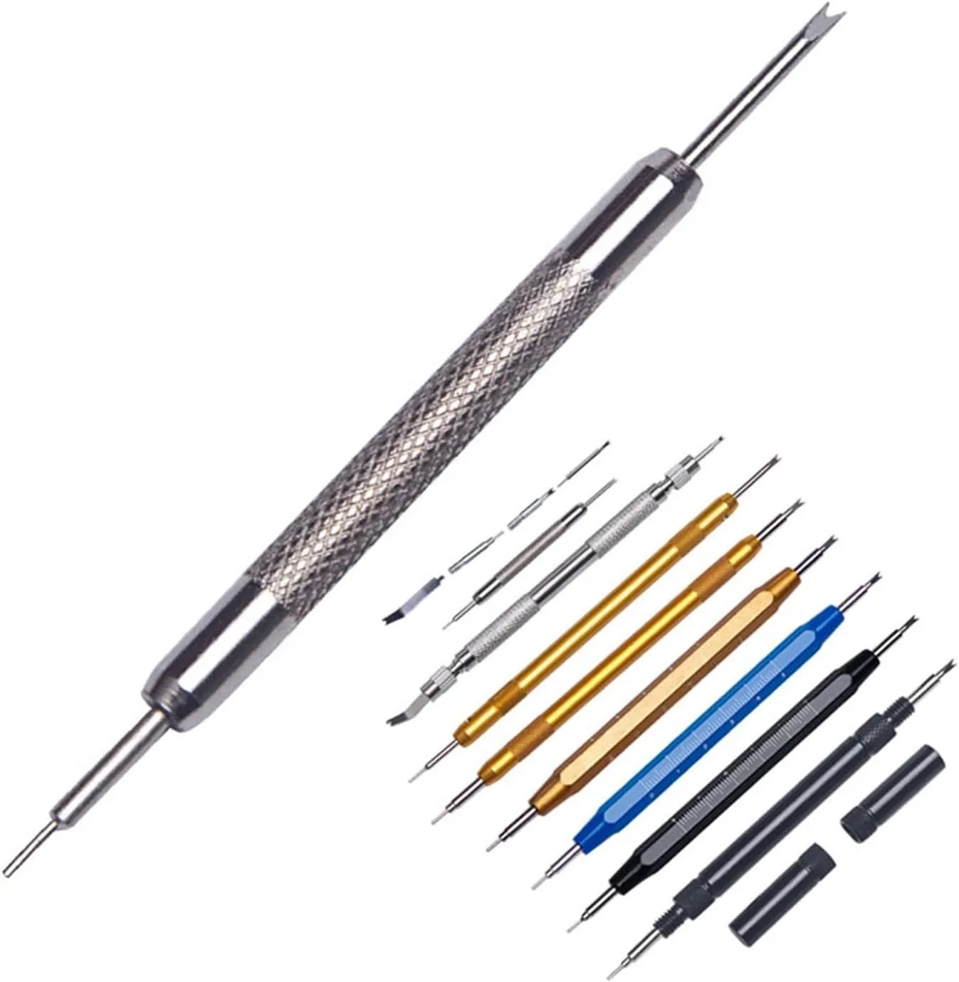 Watch Repair Tool Kit Watch Strap Spring Bar Removal Tool for Smart Watch Band Release Pins Bars Remove Tools Stick Tweezers 13Z (Color : G)