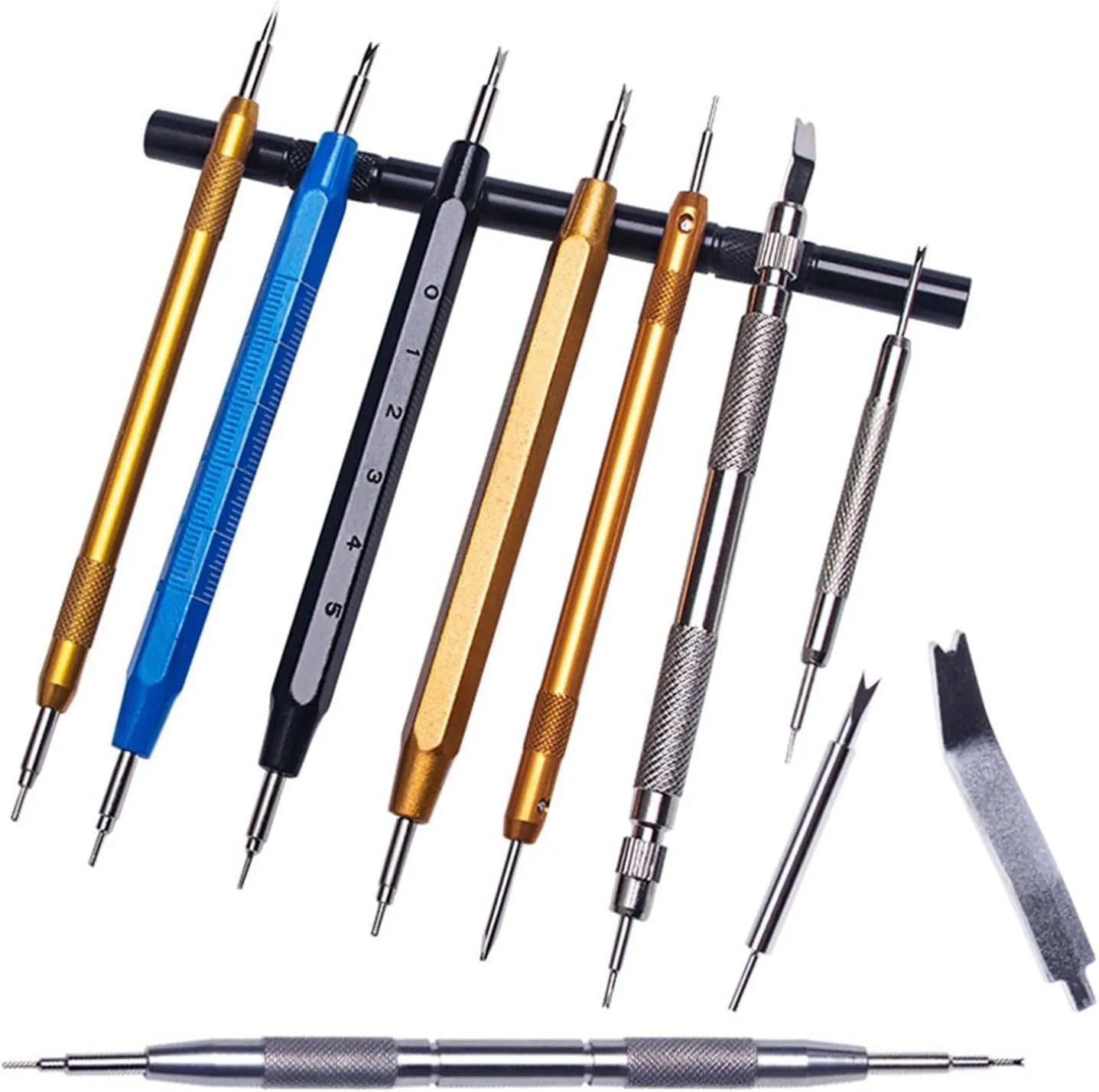 Watch Repair Tool Kit Watch Strap Spring Bar Removal Tool for Smart Watch Band Release Pins Bars Remove Tools Stick Tweezers 13Z (Color : G)
