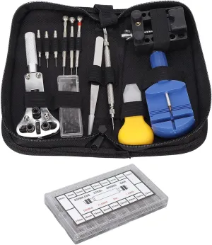 Watch Repair Tool Set - Adjustable Back Case Opener and Spring Bar Tool Kit for Home and Professional Use, Includes Strap Remover, Perfect for Watch Repair Shops