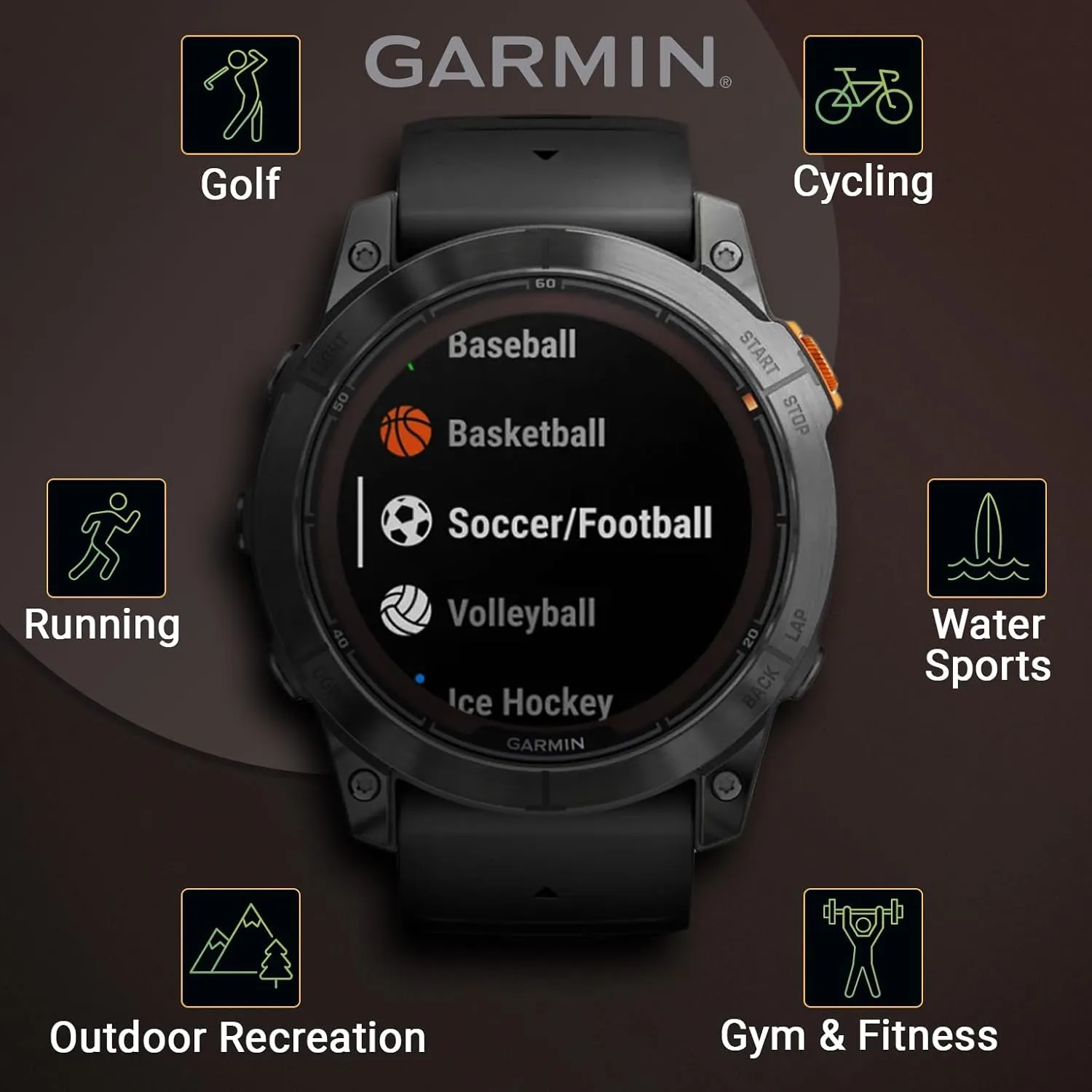 Wearable4U Garmin Fenix 7X Pro – Solar Edition 51 mm: Sunlight-Visible Display Up to 37 Days Battery Life, Multisport & Outdoor High-Performance Multi-Band GPS Smart Watch w/Flashlights Gift Bundle