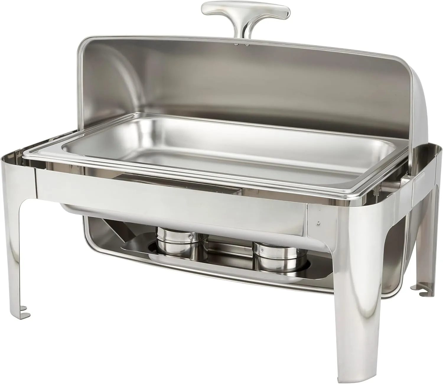 Winware Madison 8qt Full-size Chafer, Roll-top, S/S, Heavyweight, Stainless Steel