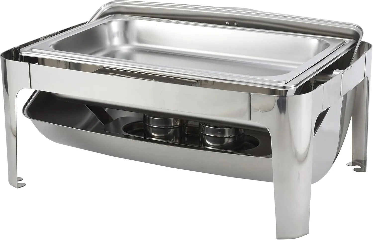 Winware Madison 8qt Full-size Chafer, Roll-top, S/S, Heavyweight, Stainless Steel