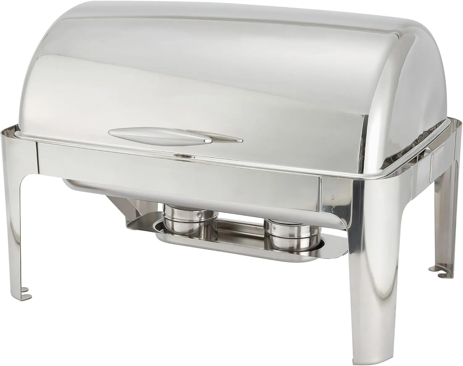 Winware Madison 8qt Full-size Chafer, Roll-top, S/S, Heavyweight, Stainless Steel