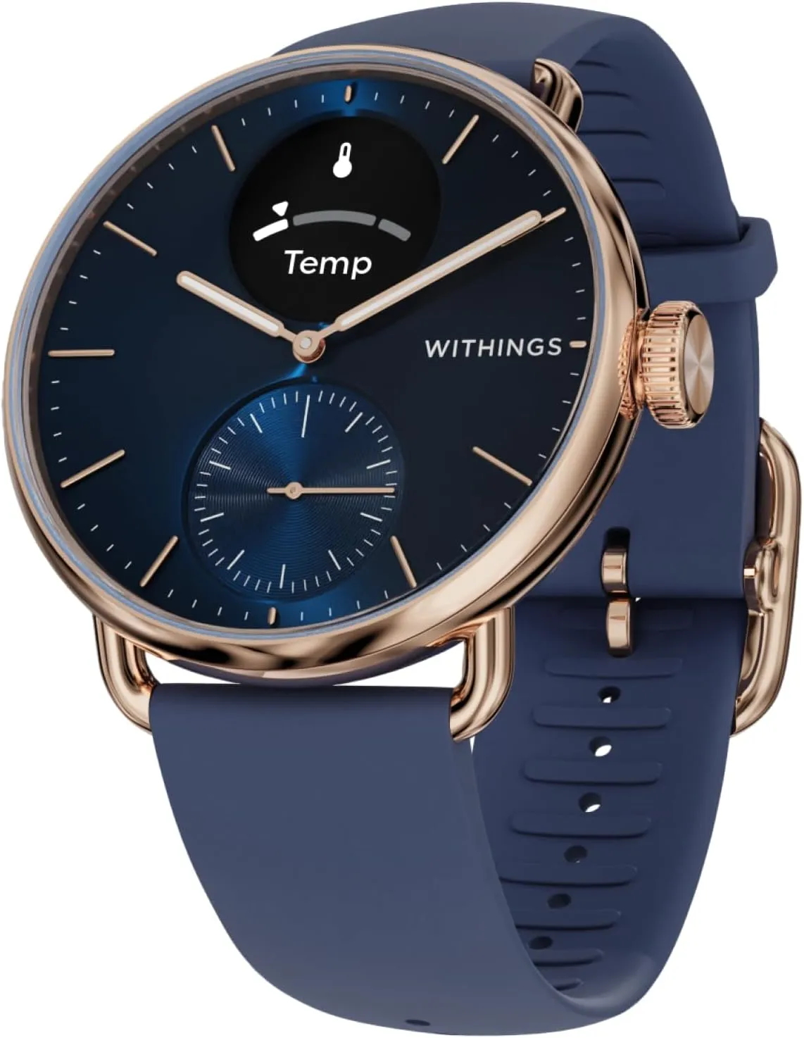 Withings ScanWatch 2 - Hybrid Smart Watch, Heart Rate Monitoring, Fitness Tracker, Cycle Tracker, Sleep Monitoring, GPS Tracker, 30-Day Battery Life, Android & Apple Compatible, HSA/FSA