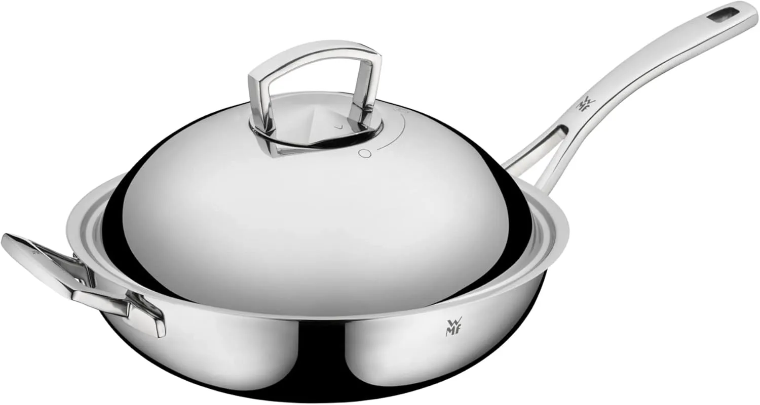 Wmf Multiply Wok with Lid 32 cm Stainless Steel Silver