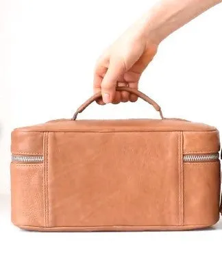 Women's Leather Toiletry Bag - Cute Makeup Case - Cosmetic case - Travel Accessory - Personal care bag - Dopp Kit - Utility bag