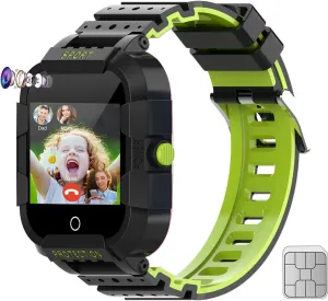 Wonlex 4G GPS Smart Watch for Kids with SIM Card, 1.4" Touch Screen Kids Smartwatch for Boys Girls Gift, Kids Phone Watch with Video Calls/Voice Chat/Camera/Music/Alarm/SOS/Pedometer