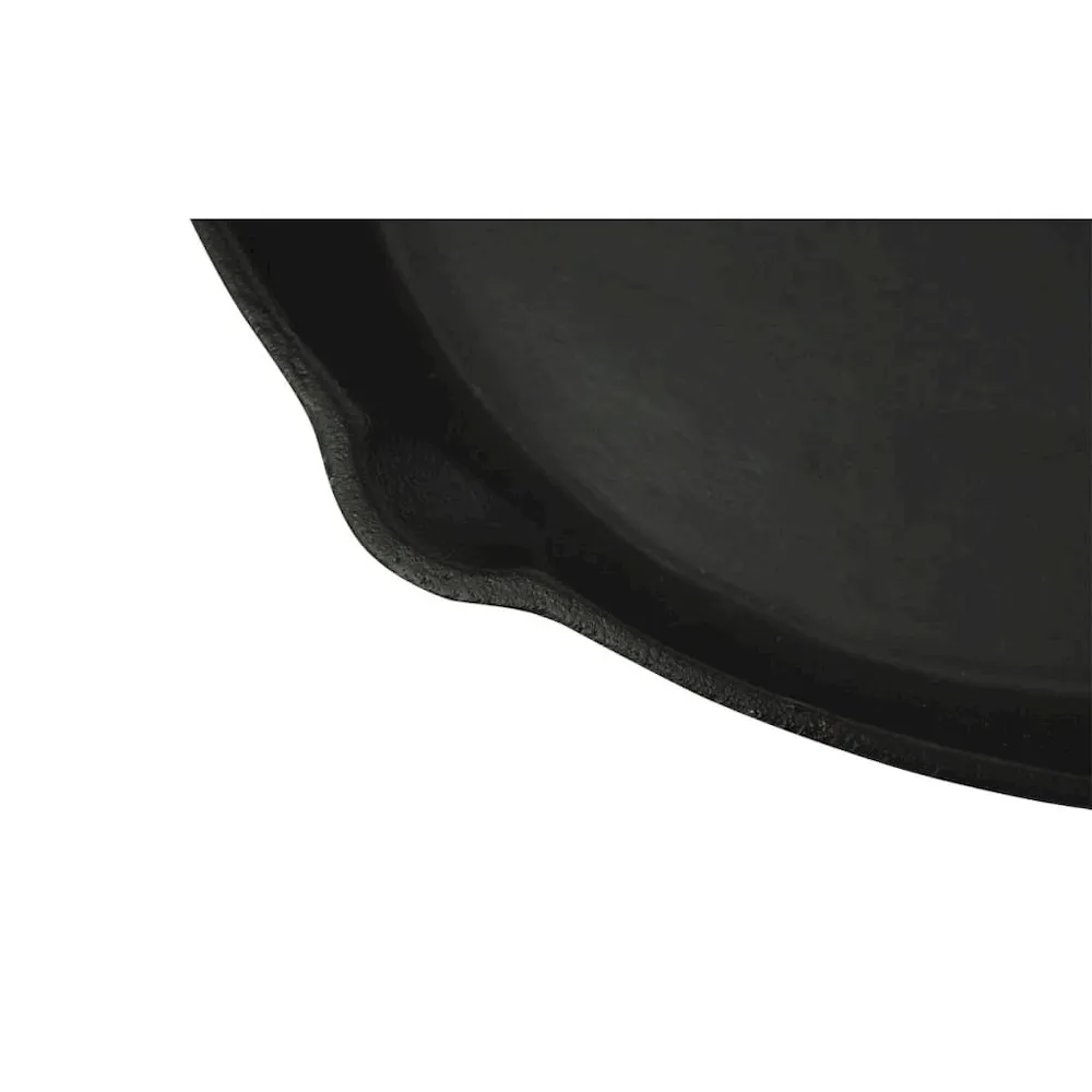 XL BBQ Grill Fry Pan Cast Iron 11.8'' Round - vidaXL