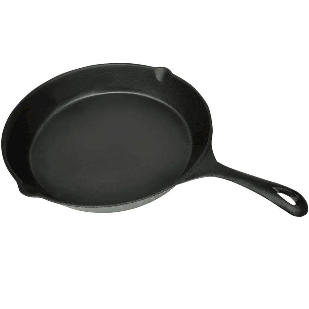 XL BBQ Grill Fry Pan Cast Iron 11.8'' Round - vidaXL
