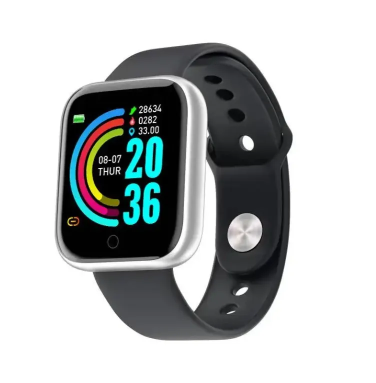 Y68 Smartwatch - Compact Design, Lightweight Construction, With Strapless Strap, Perfect For Everyday Wear