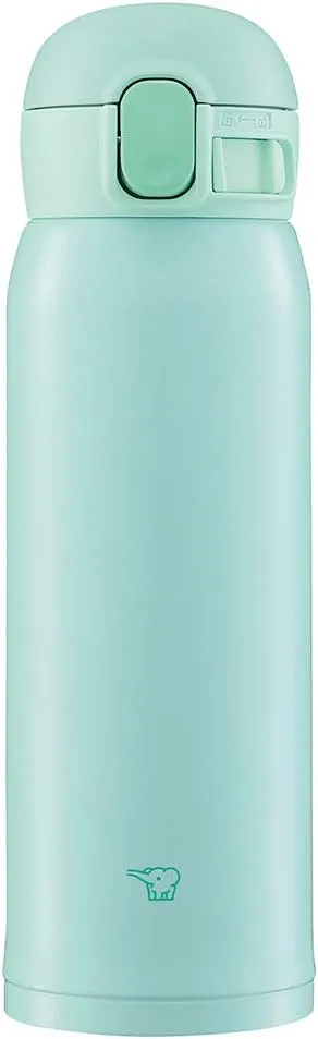 Zojirushi SM-WA48-GL Water Bottle, One-Touch Stainless Steel Mug, Seamless 0.48L Apple Green