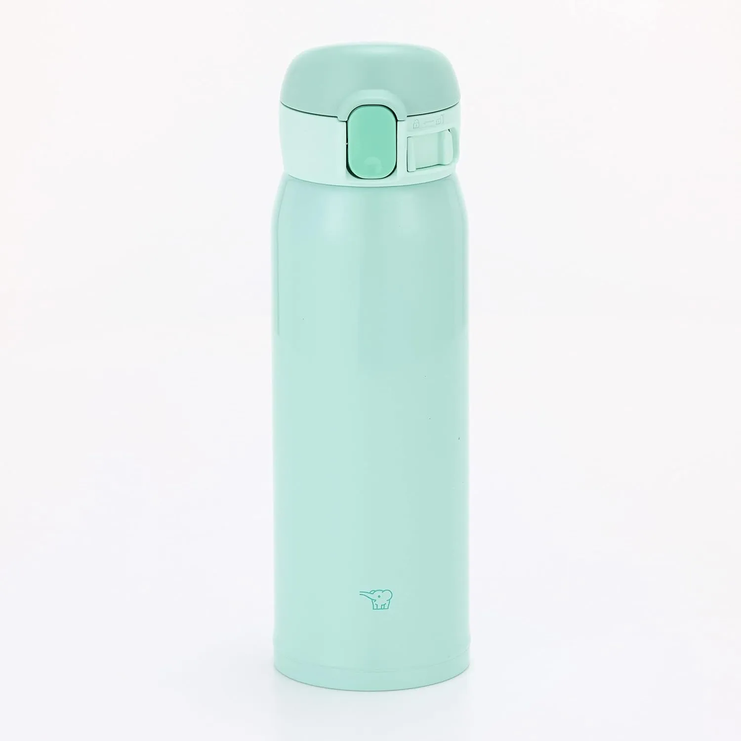 Zojirushi SM-WA48-GL Water Bottle, One-Touch Stainless Steel Mug, Seamless 0.48L Apple Green